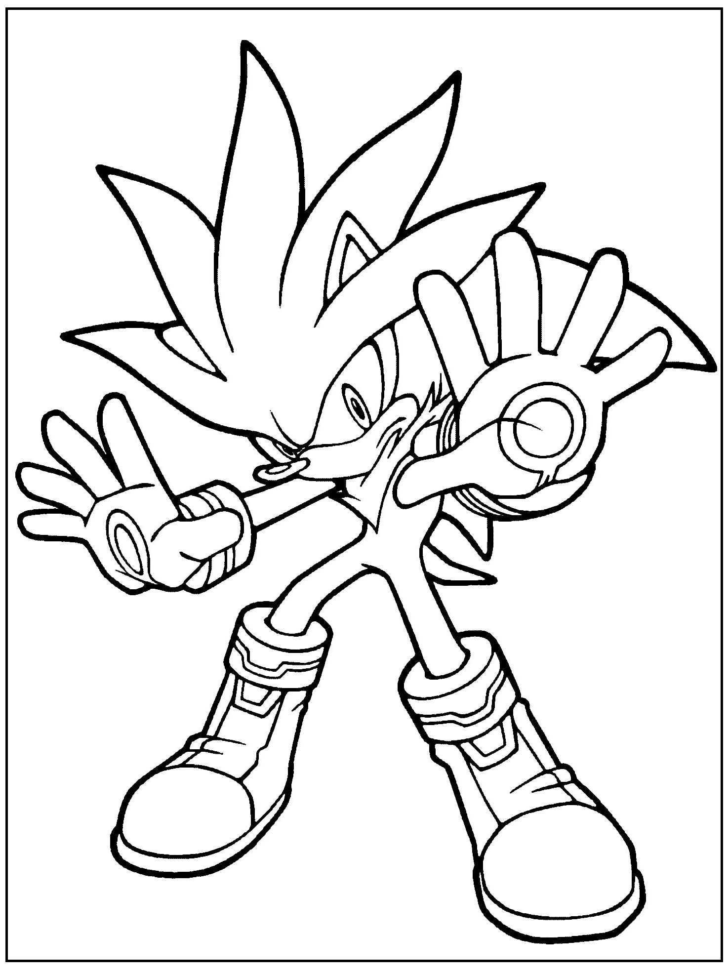 60 Sonic Coloring Pages Printable 34