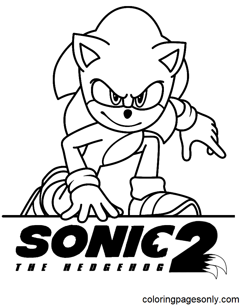 60 Sonic Coloring Pages Printable 41