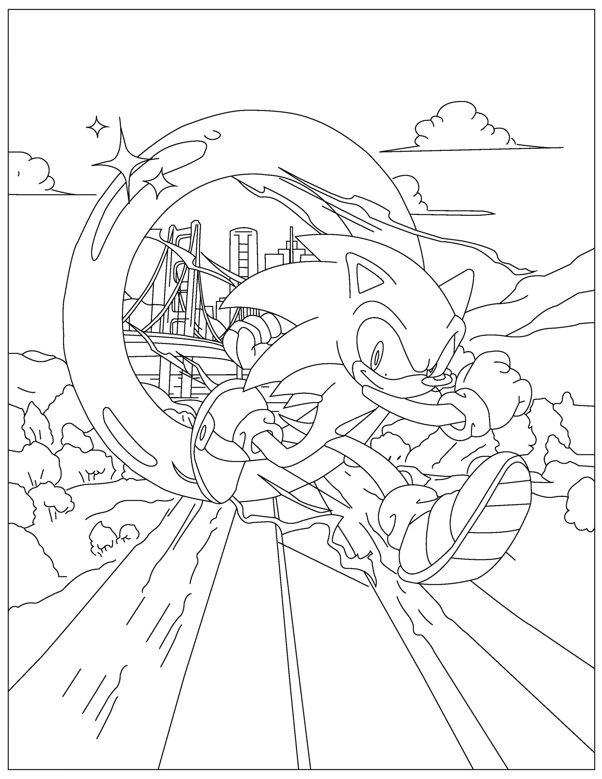 60 Sonic Coloring Pages Printable 42