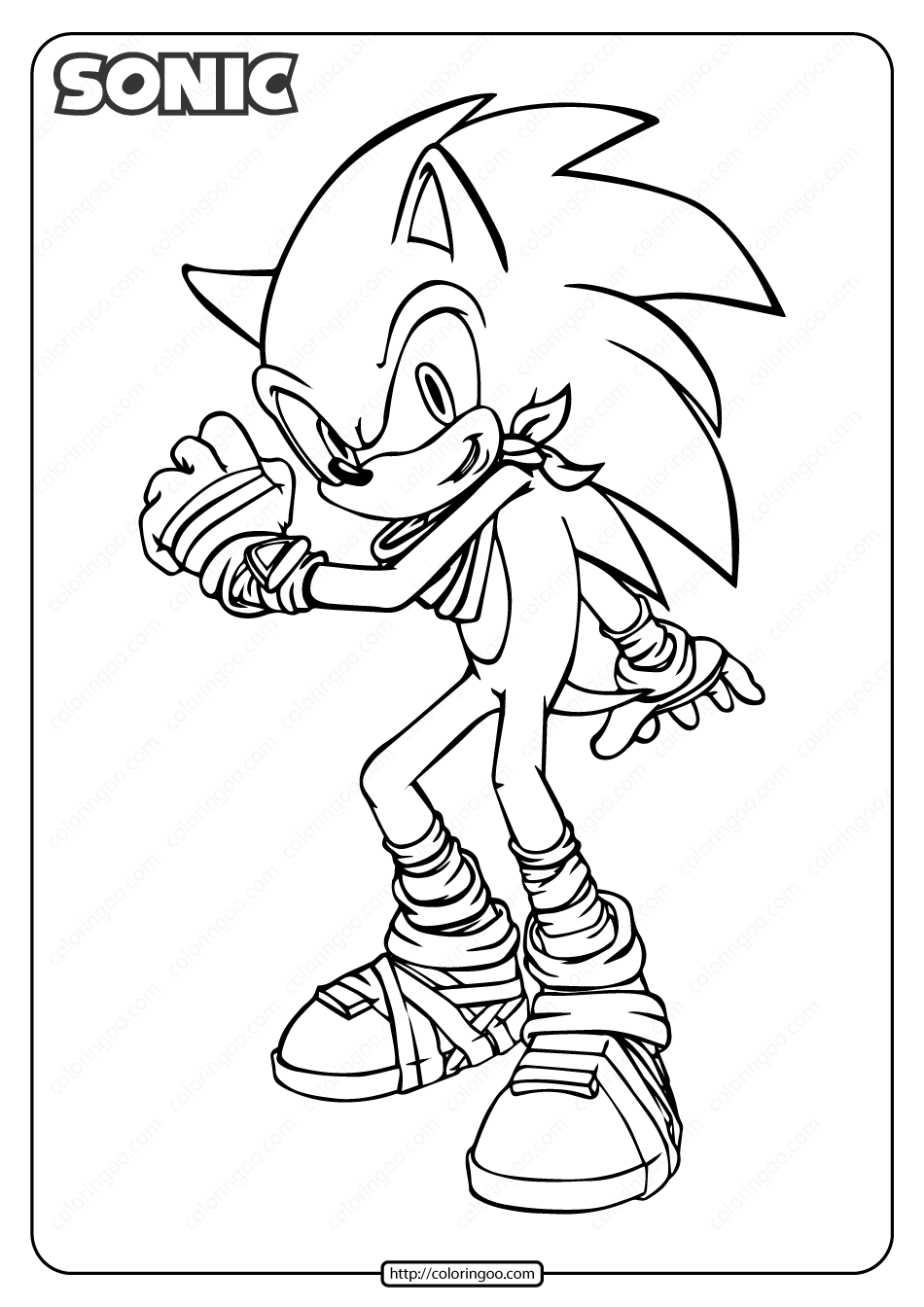 60 Sonic Coloring Pages Printable 48