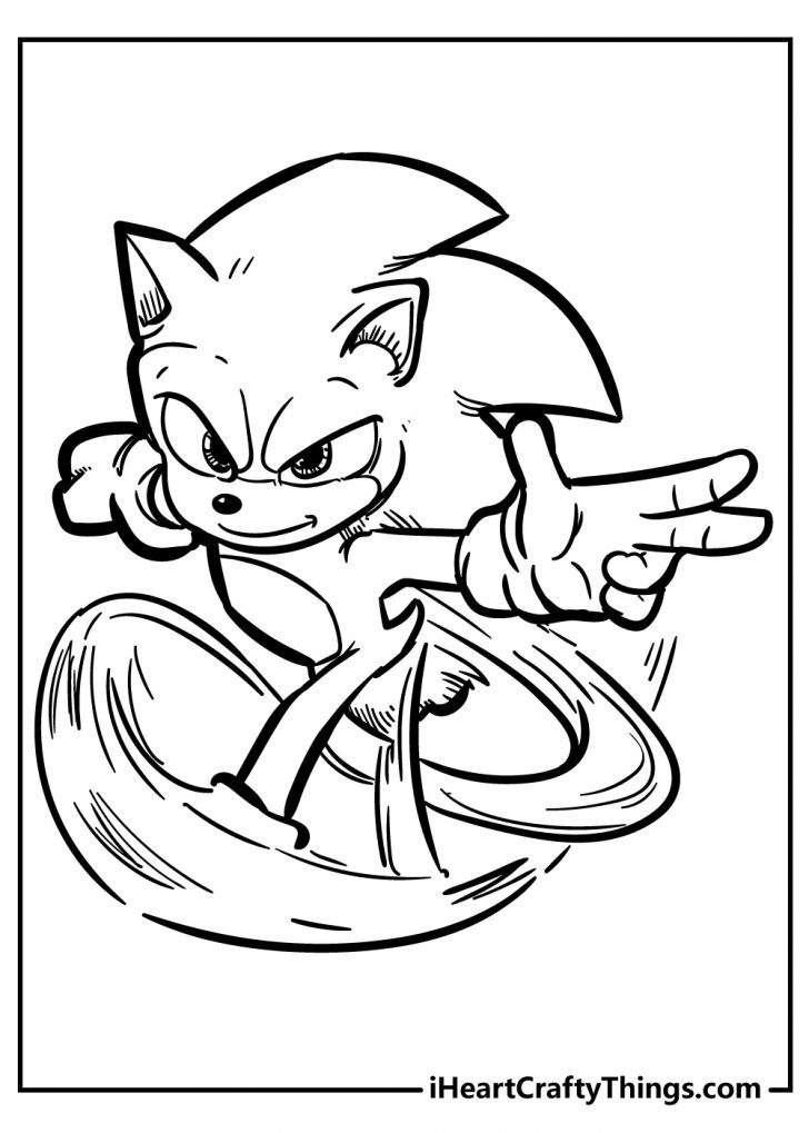 60 Sonic Coloring Pages Printable 54