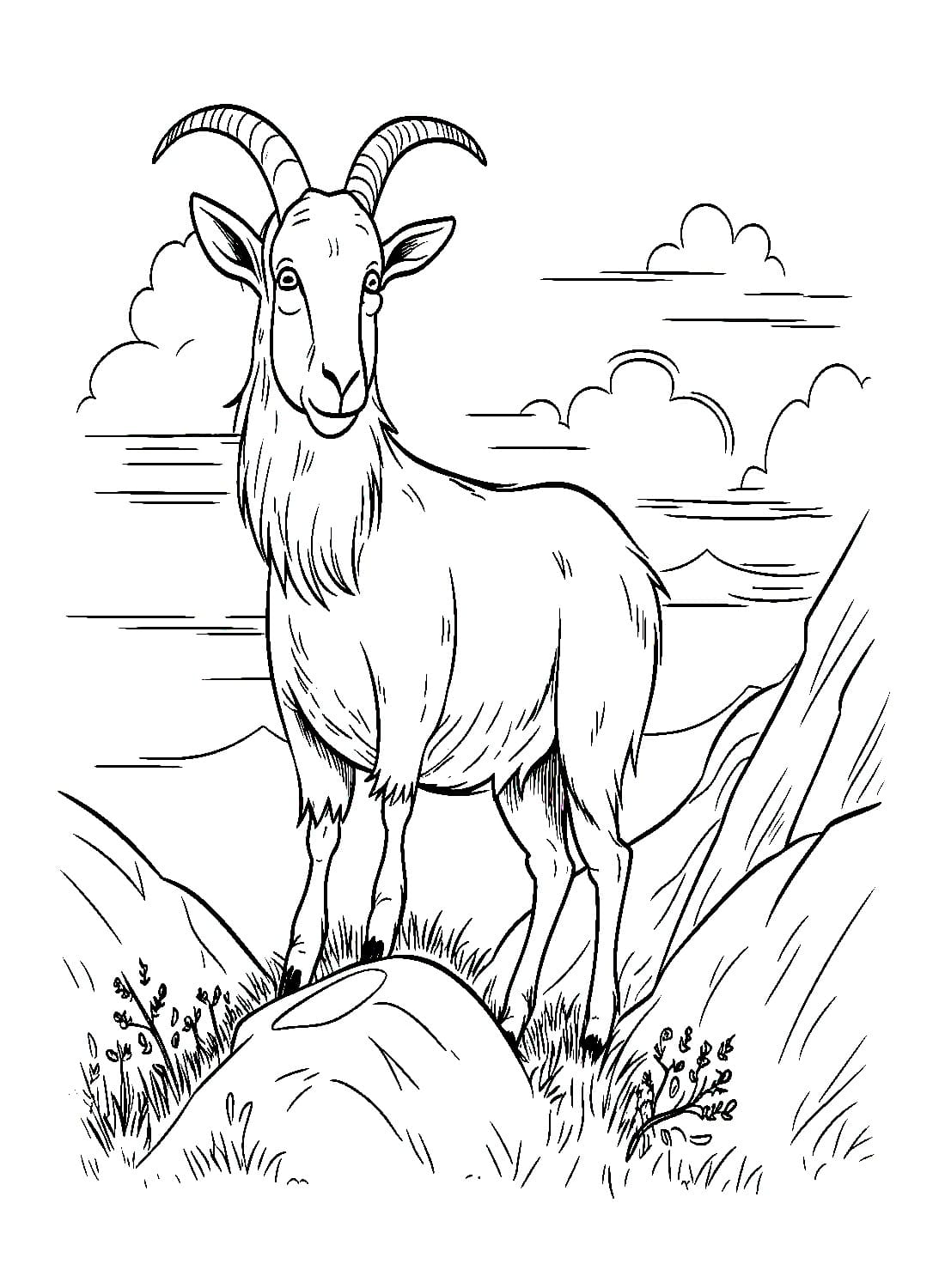 Get 85 Coloring Page Goat Ideas 32