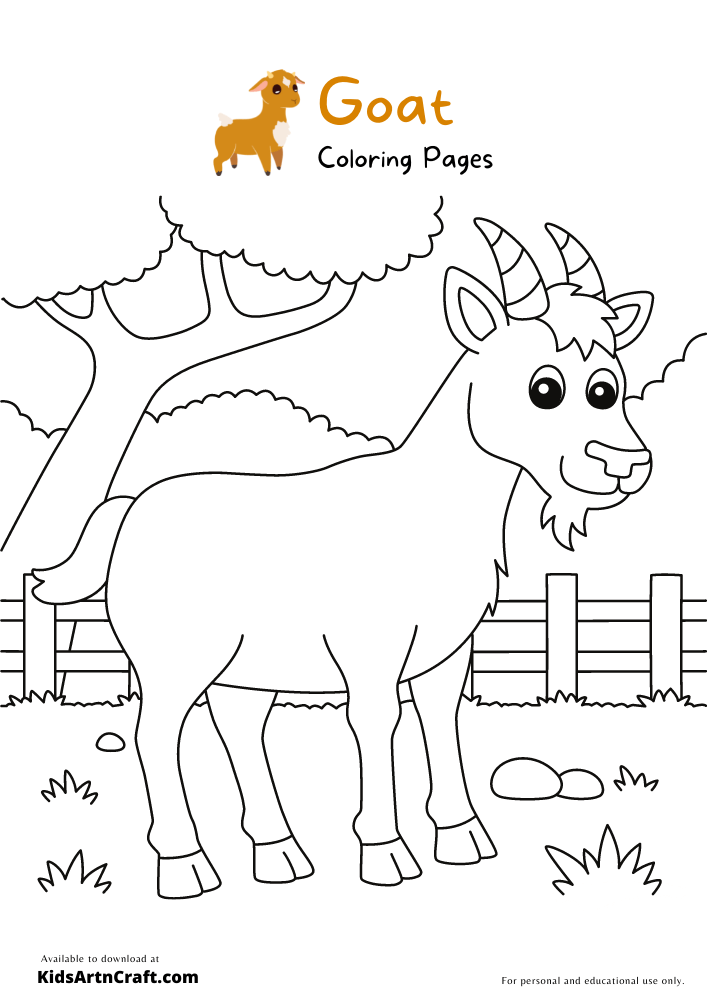 Get 85 Coloring Page Goat Ideas 35