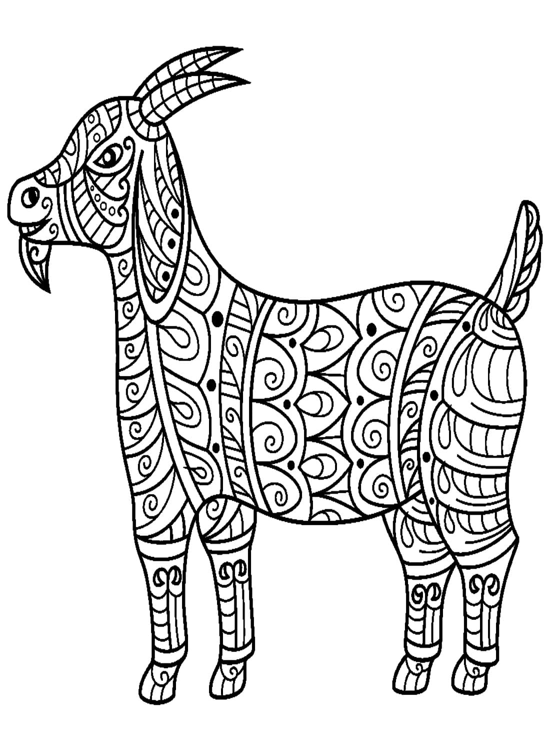 Get 85 Coloring Page Goat Ideas 4