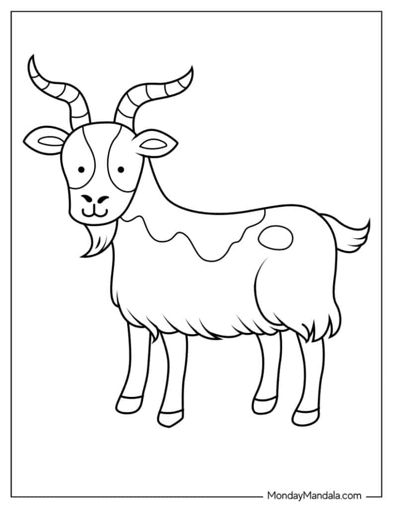 Get 85 Coloring Page Goat Ideas 43