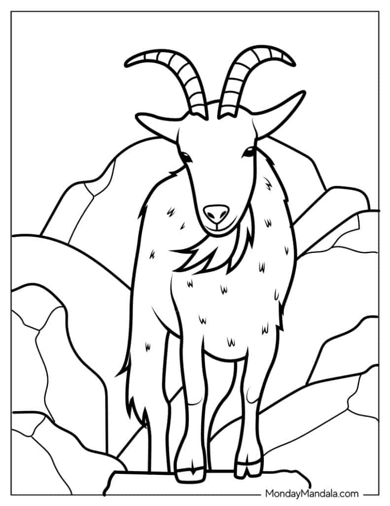 Get 85 Coloring Page Goat Ideas 44