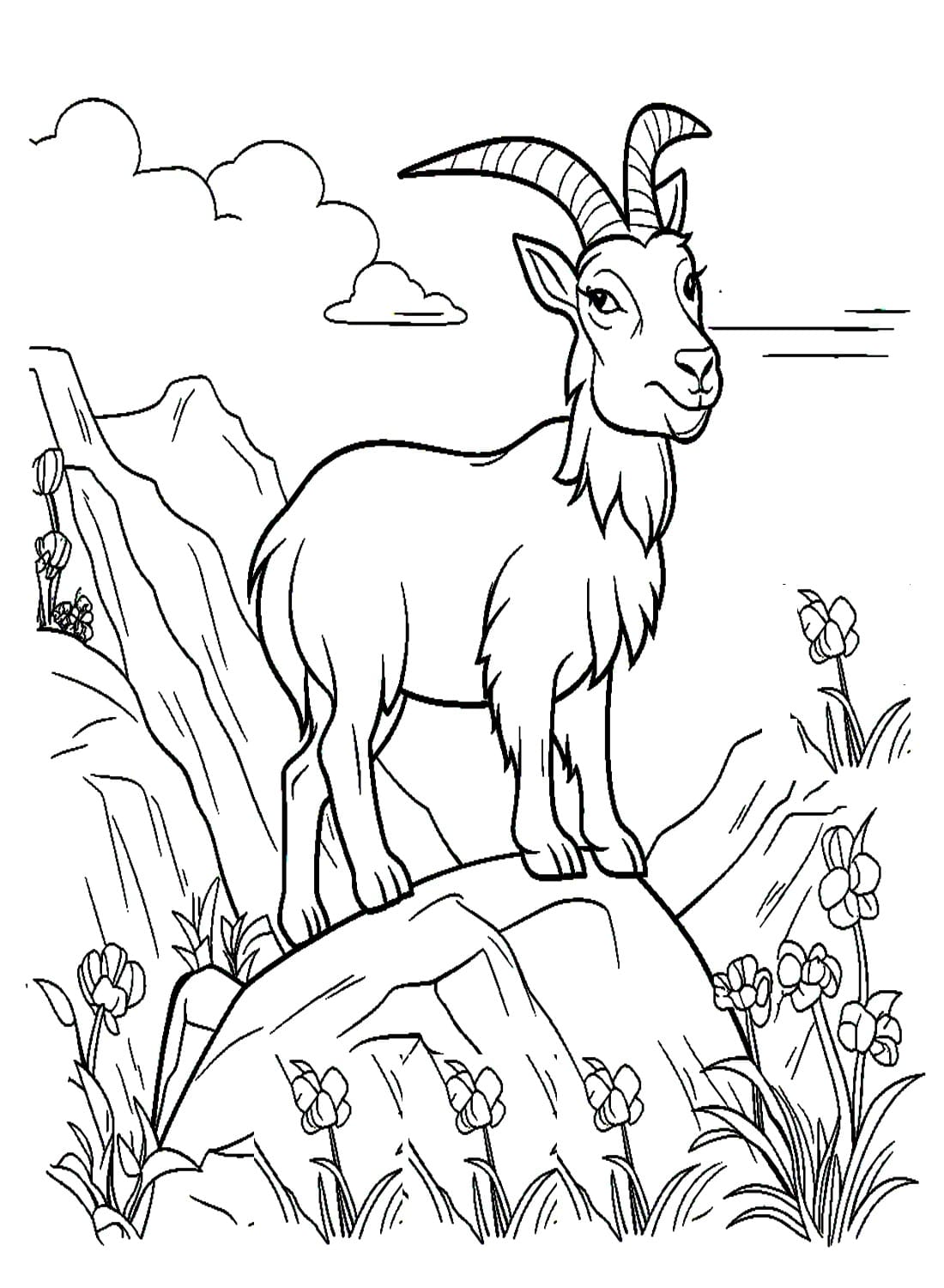 Get 85 Coloring Page Goat Ideas 46