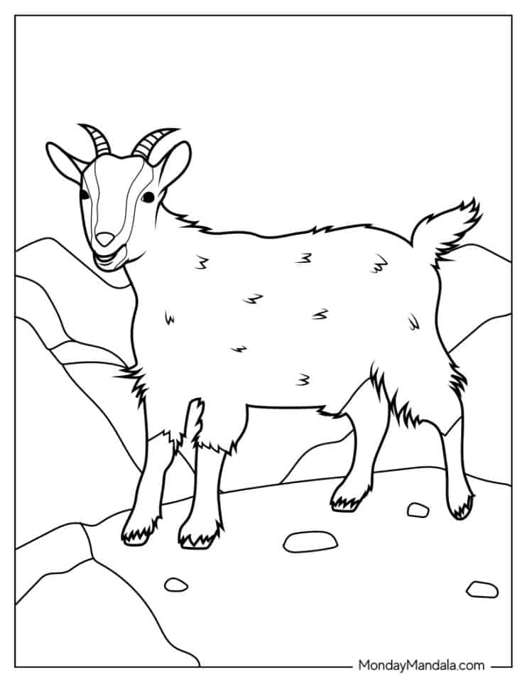 Get 85 Coloring Page Goat Ideas 54