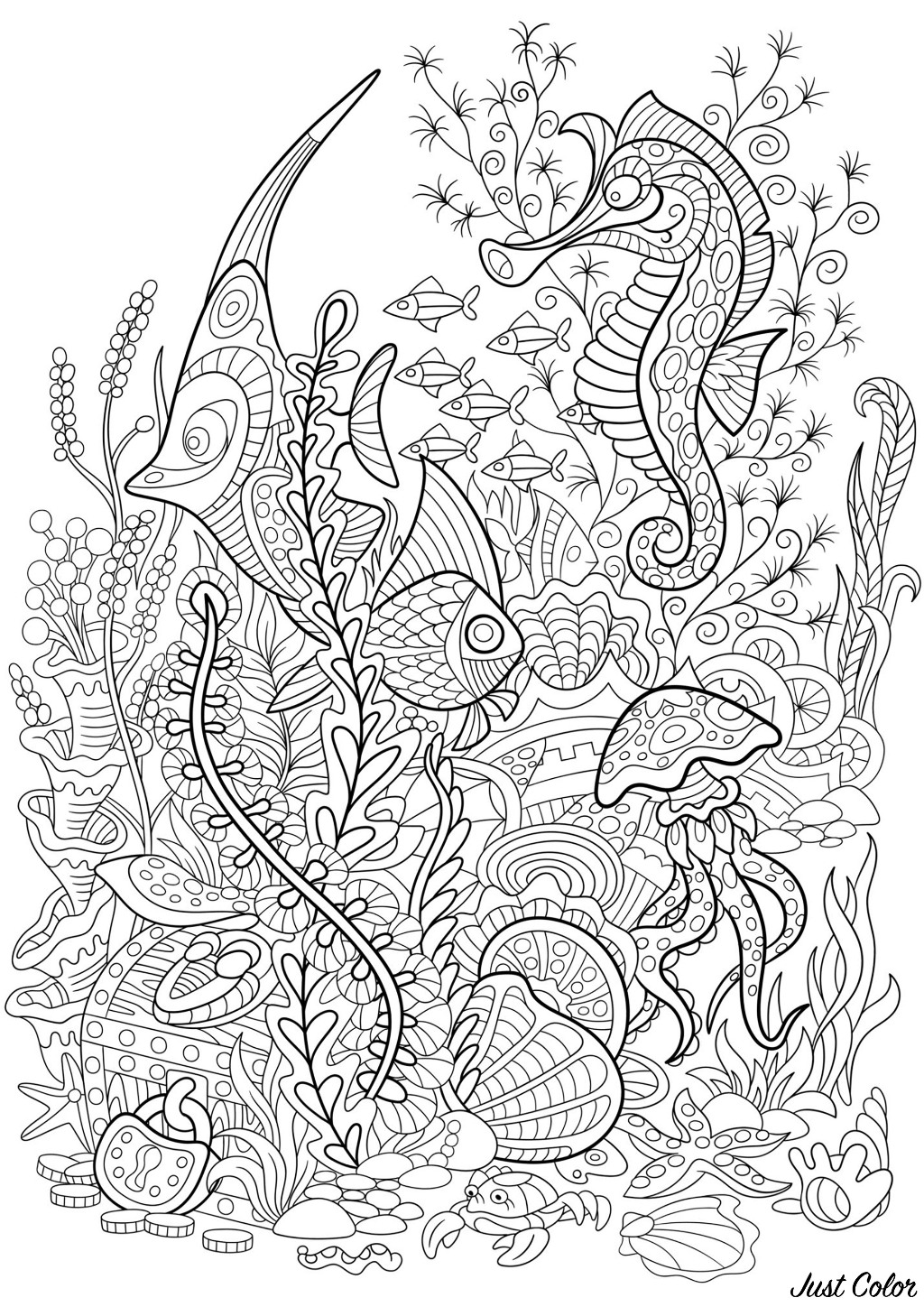 Get 85 Coloring Pages Ocean Life Ideas 36