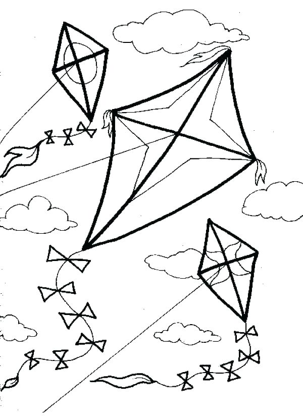 Get 85 Kite Coloring Book Ideas 3