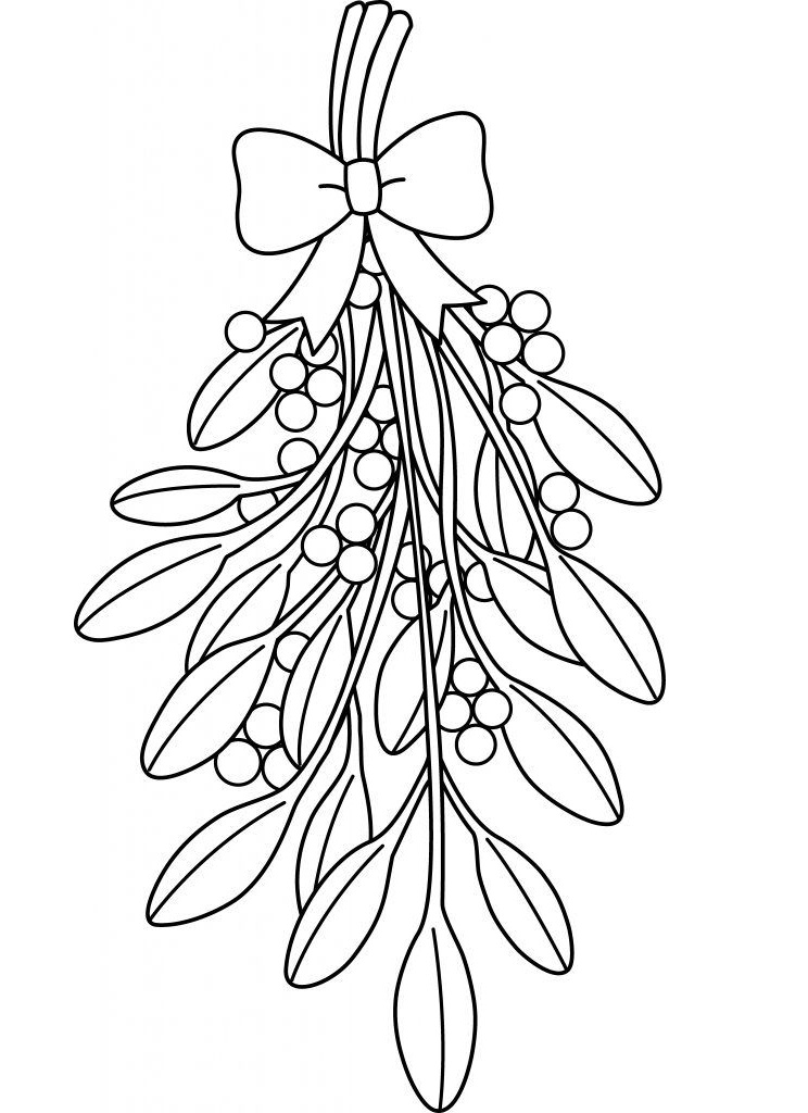 Get 85 Mistletoe Coloring Pages Ideas 17