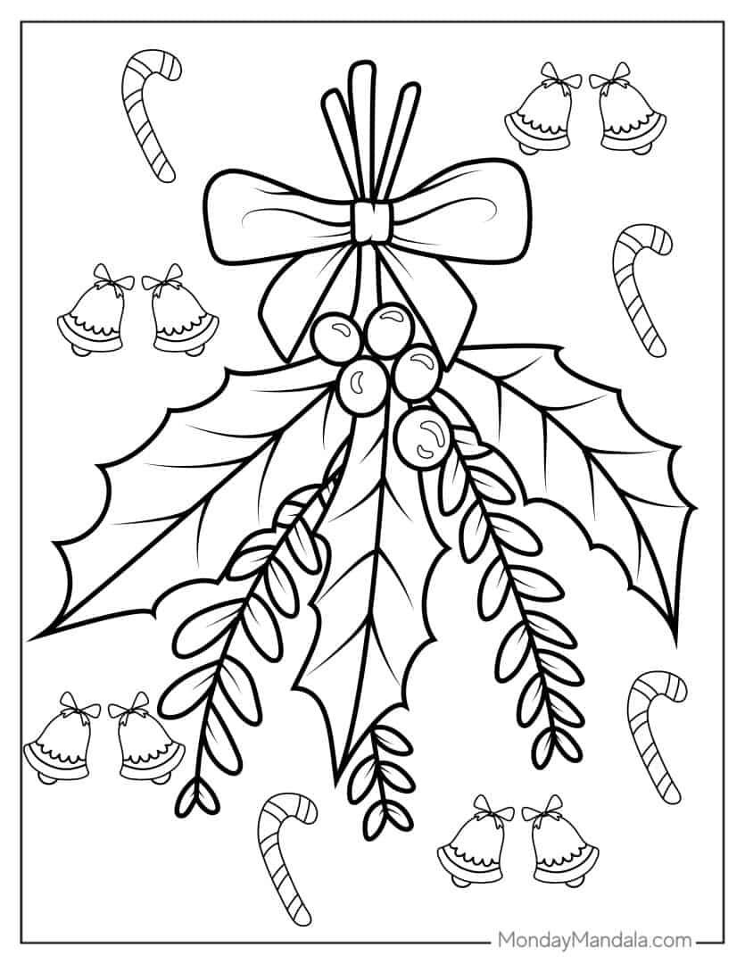 Get 85 Mistletoe Coloring Pages Ideas 27