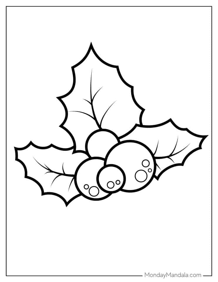 Get 85 Mistletoe Coloring Pages Ideas 29