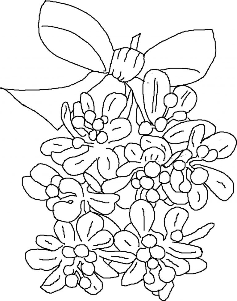 Get 85 Mistletoe Coloring Pages Ideas 32