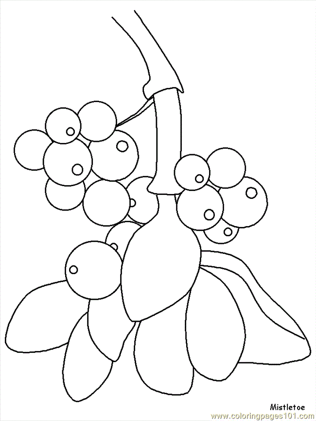 Get 85 Mistletoe Coloring Pages Ideas 40