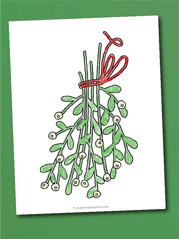 Get 85 Mistletoe Coloring Pages Ideas 56