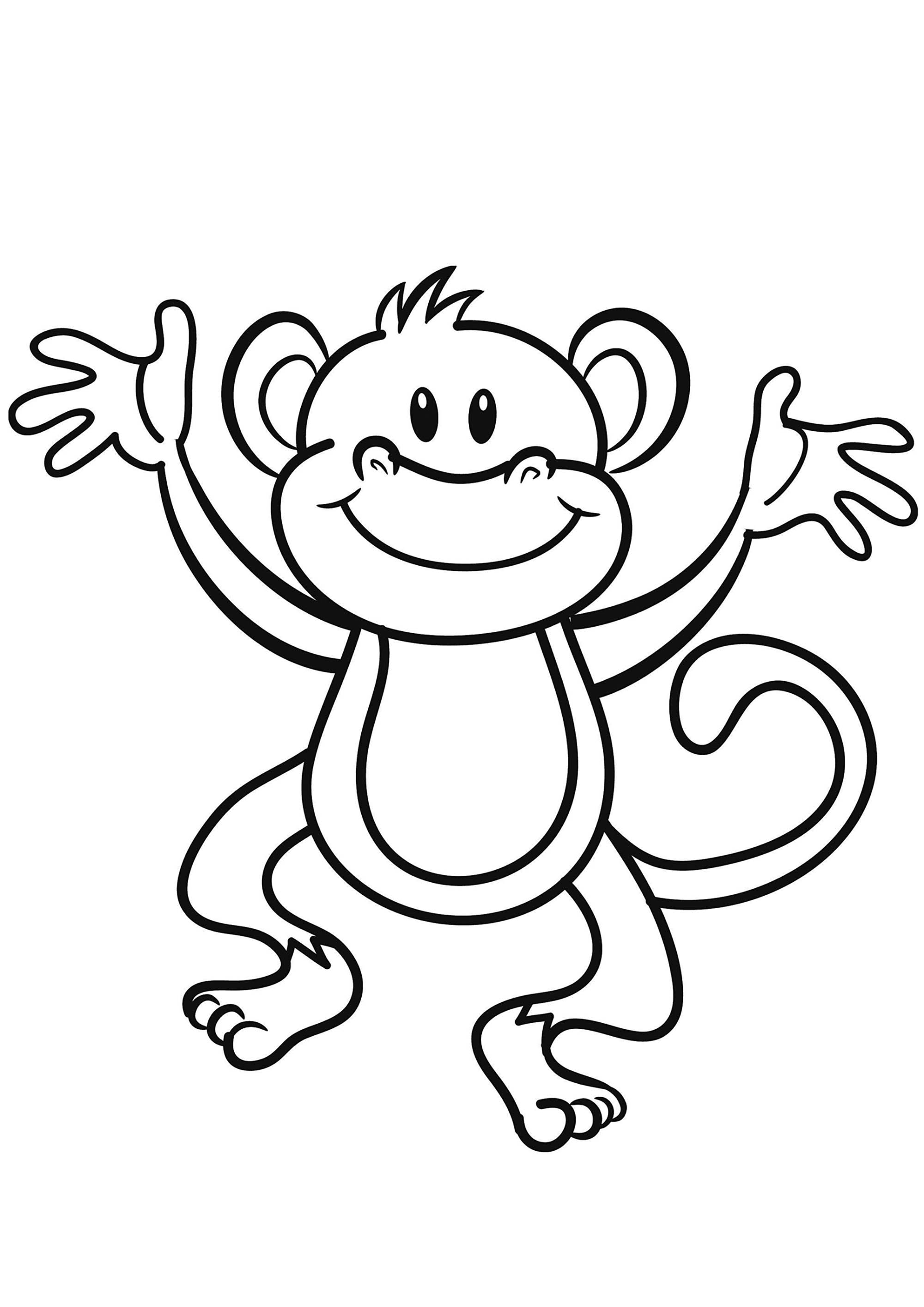 Get 85 Monkey Coloring Printables Ideas 1