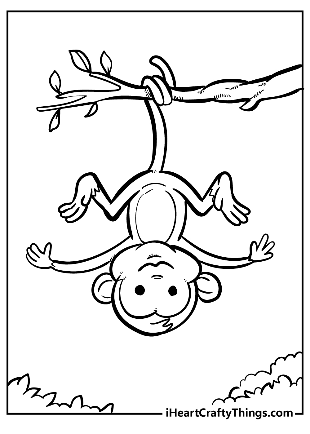 Get 85 Monkey Coloring Printables Ideas 10