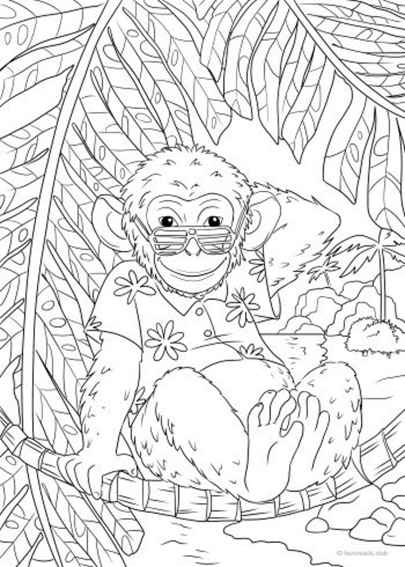 Get 85 Monkey Coloring Printables Ideas 15