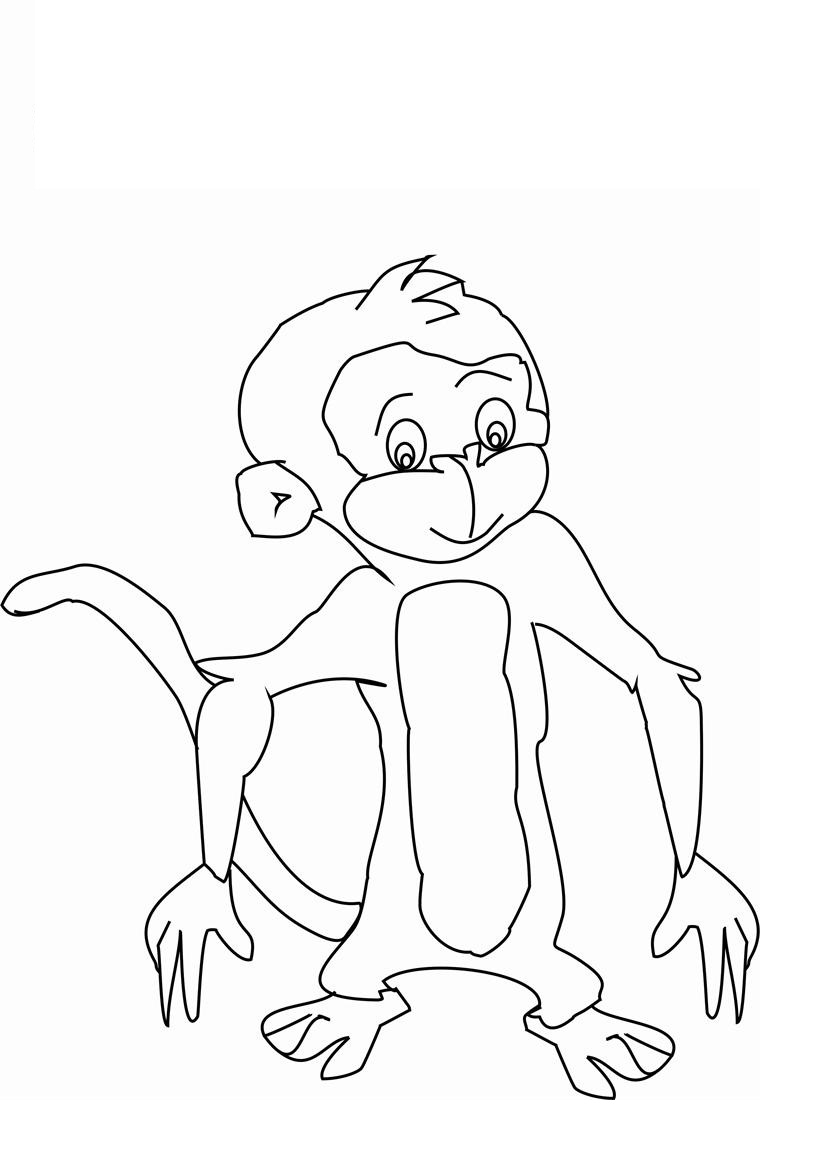 Get 85 Monkey Coloring Printables Ideas 17