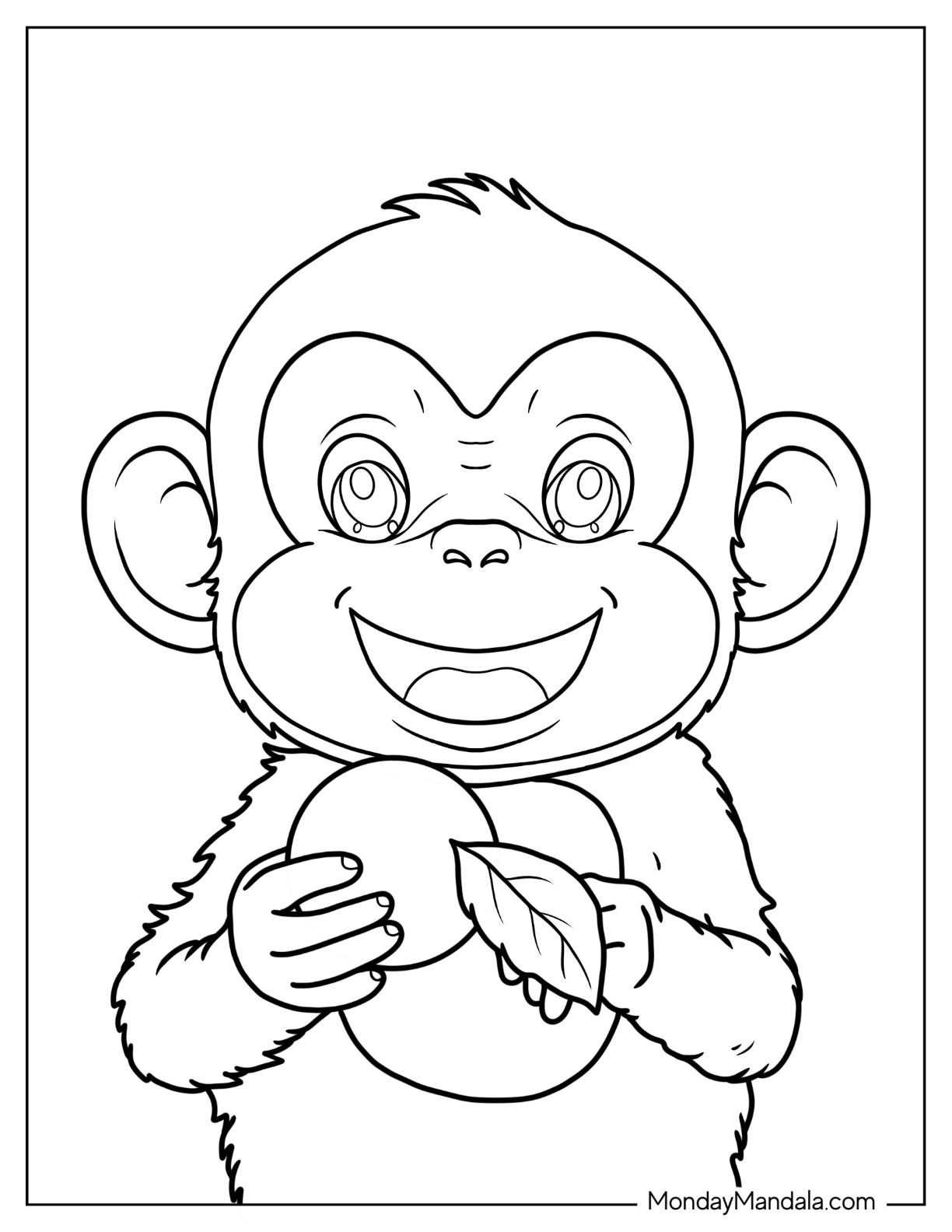 Get 85 Monkey Coloring Printables Ideas 18