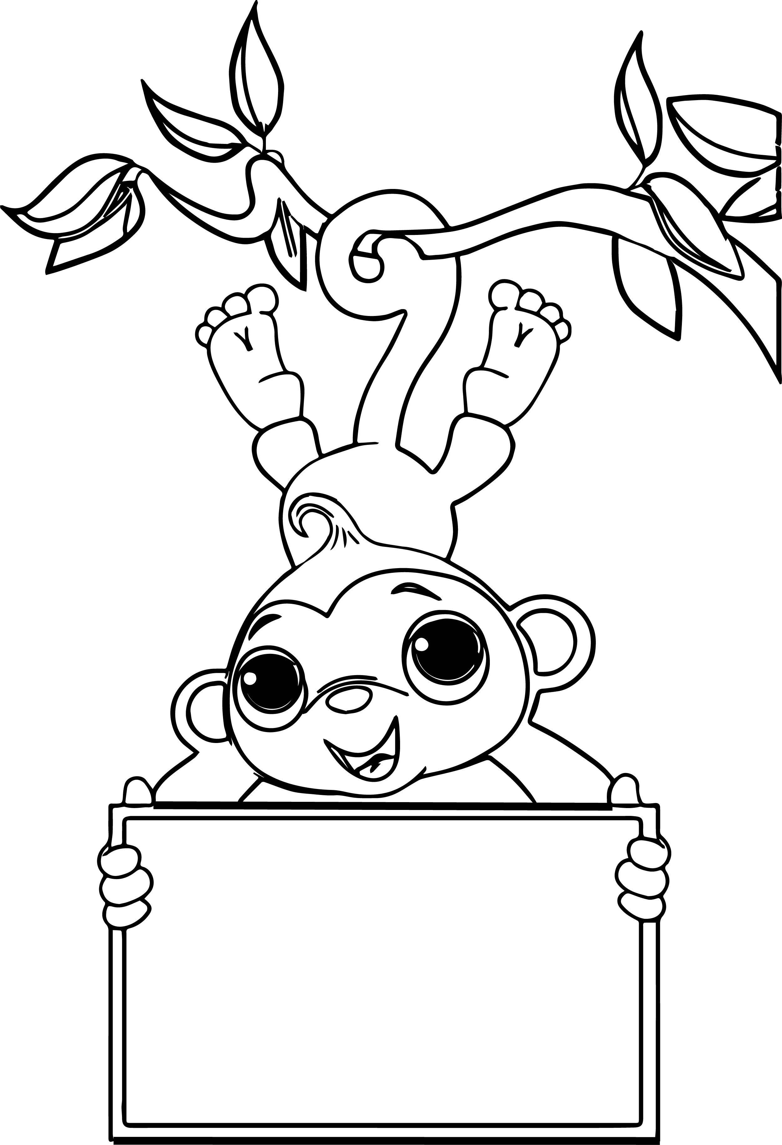 Get 85 Monkey Coloring Printables Ideas 25