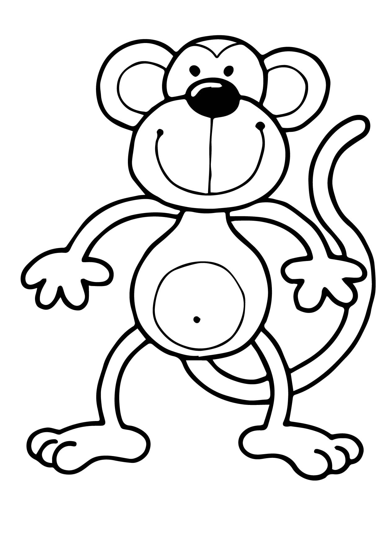 Get 85 Monkey Coloring Printables Ideas 26