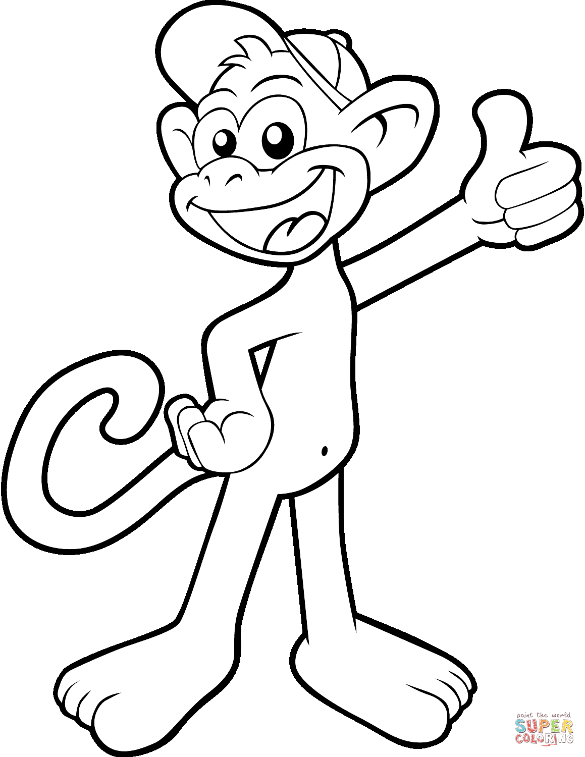 Get 85 Monkey Coloring Printables Ideas 3