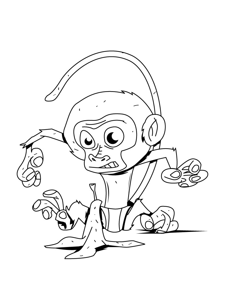 Get 85 Monkey Coloring Printables Ideas 42