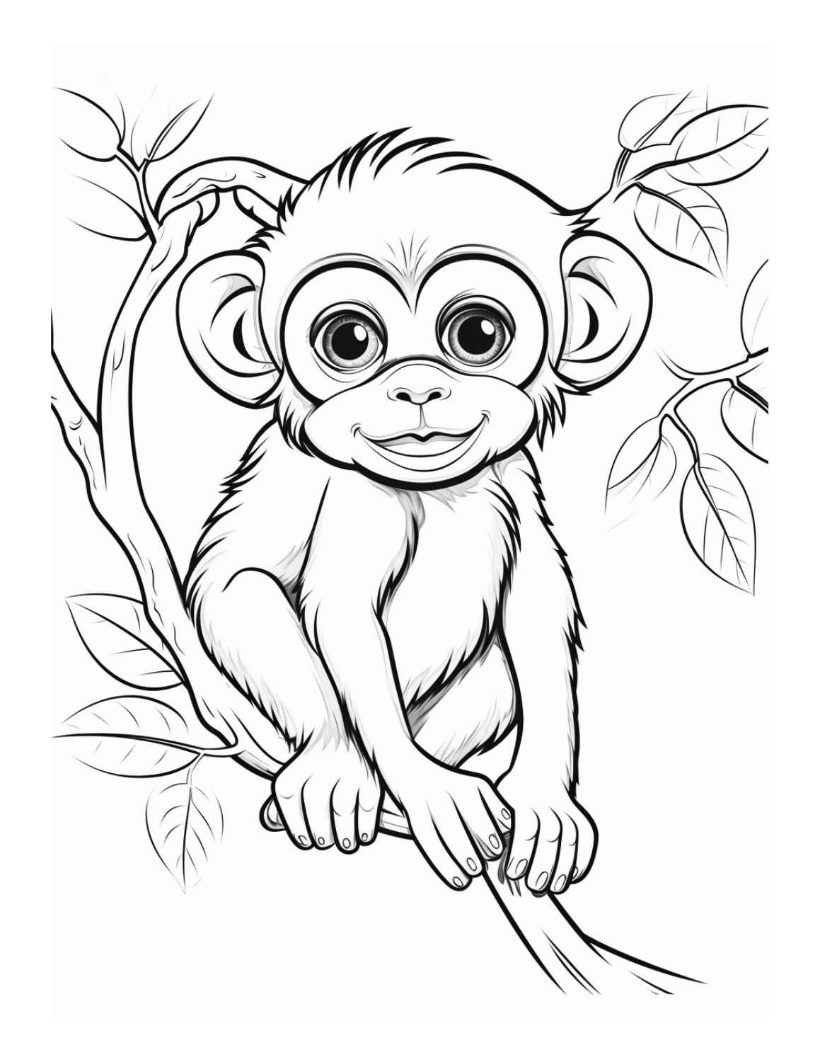 Get 85 Monkey Coloring Printables Ideas 5