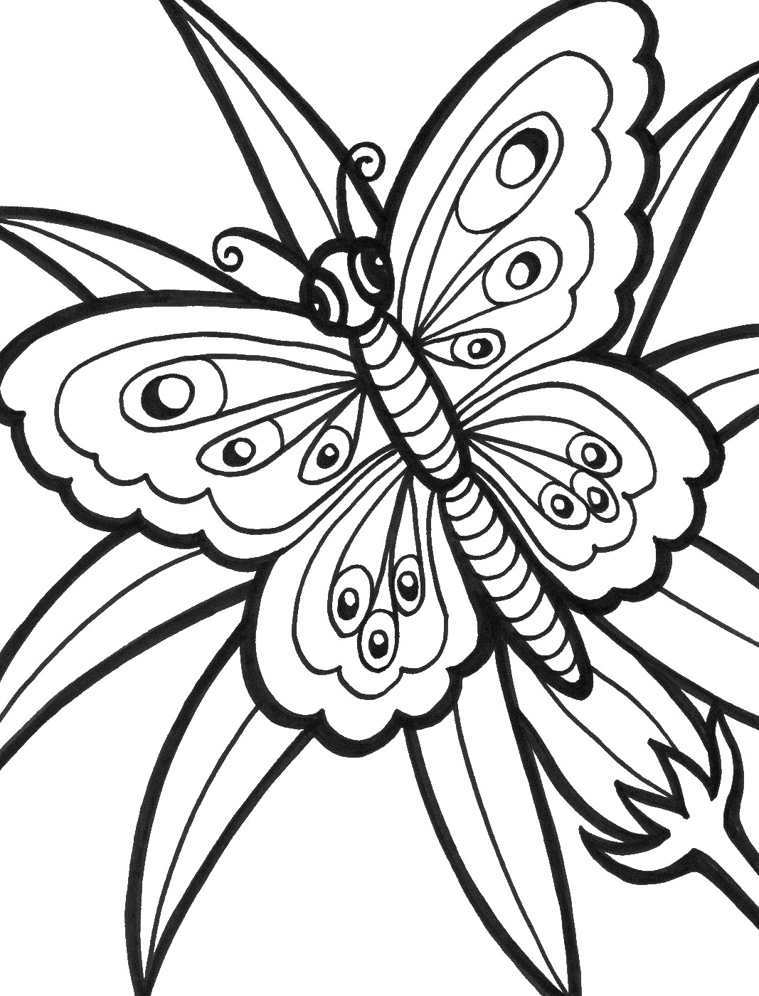 Get 85 Printable Flower Butterfly Coloring Pages Ideas 13