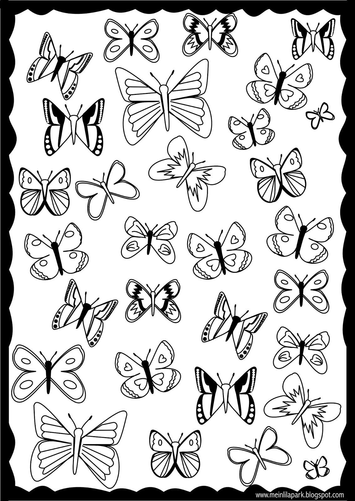 Get 85 Printable Flower Butterfly Coloring Pages Ideas 22