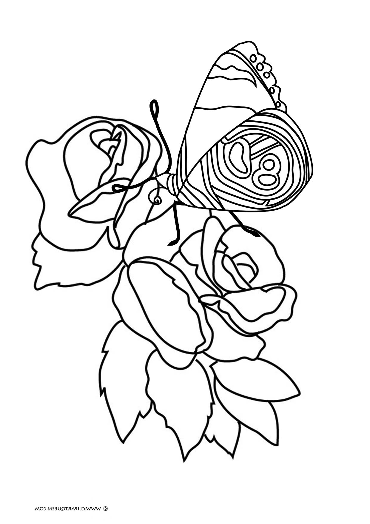 Get 85 Printable Flower Butterfly Coloring Pages Ideas 31