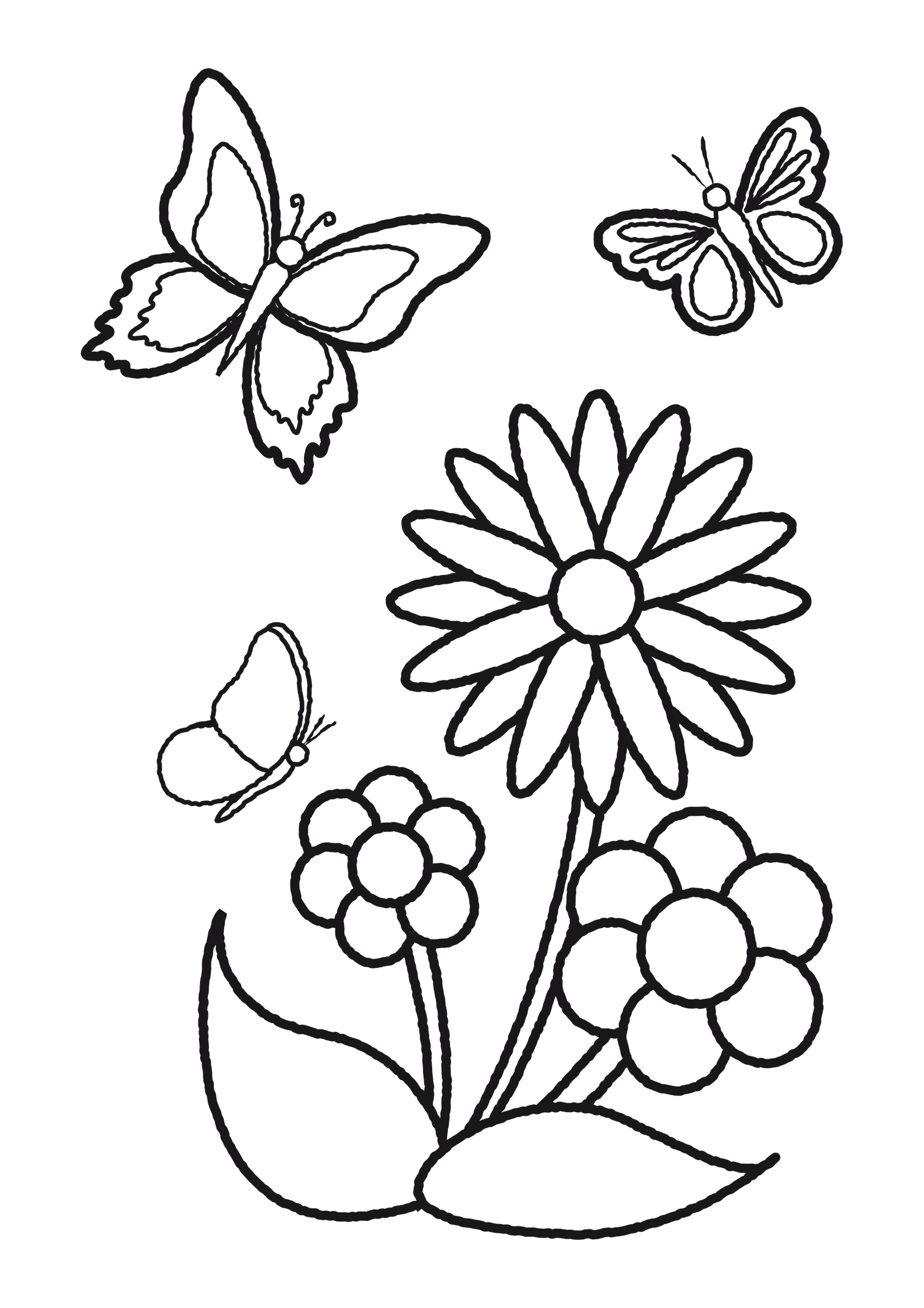 Get 85 Printable Flower Butterfly Coloring Pages Ideas 50