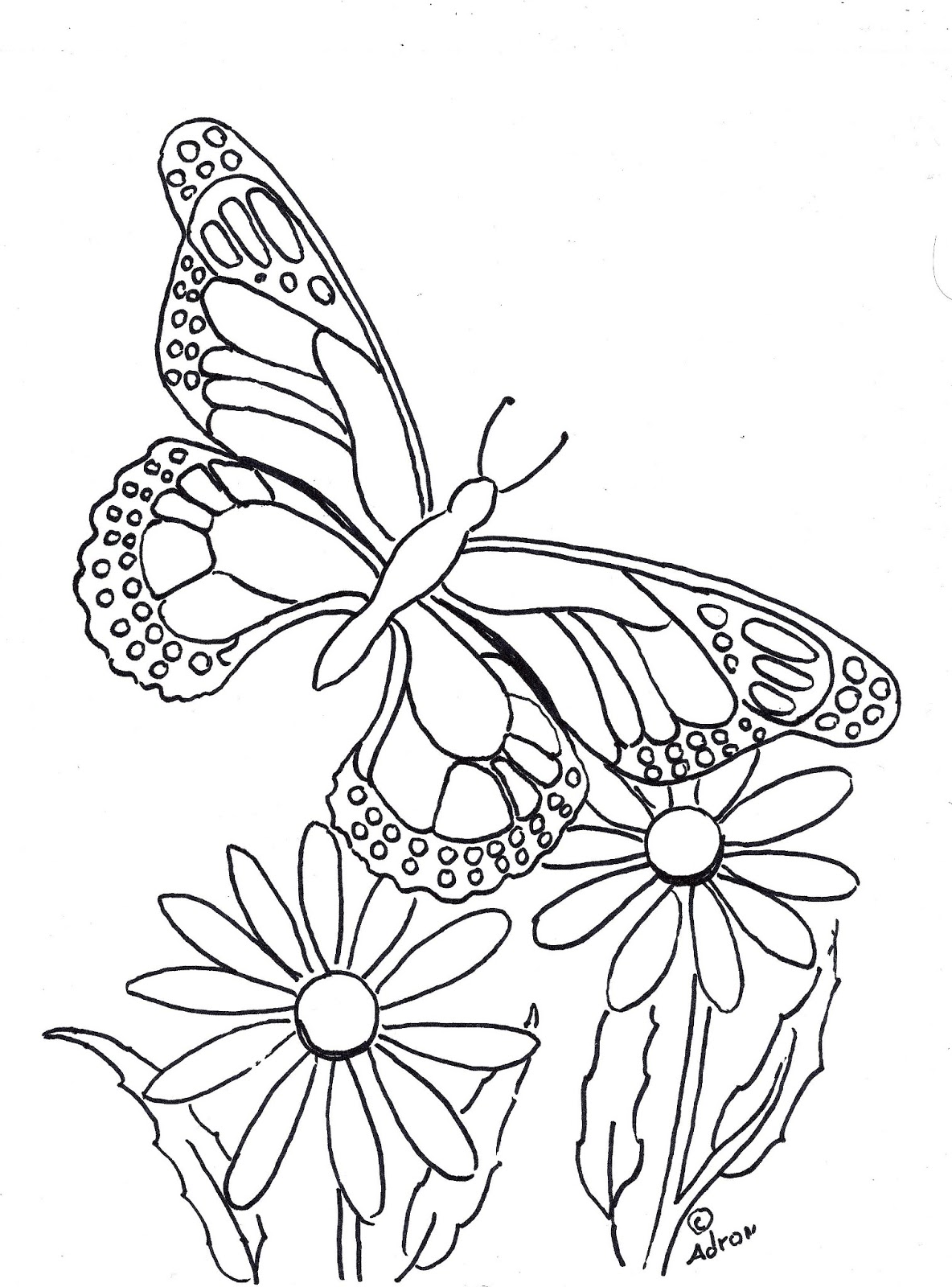 Get 85 Printable Flower Butterfly Coloring Pages Ideas 51