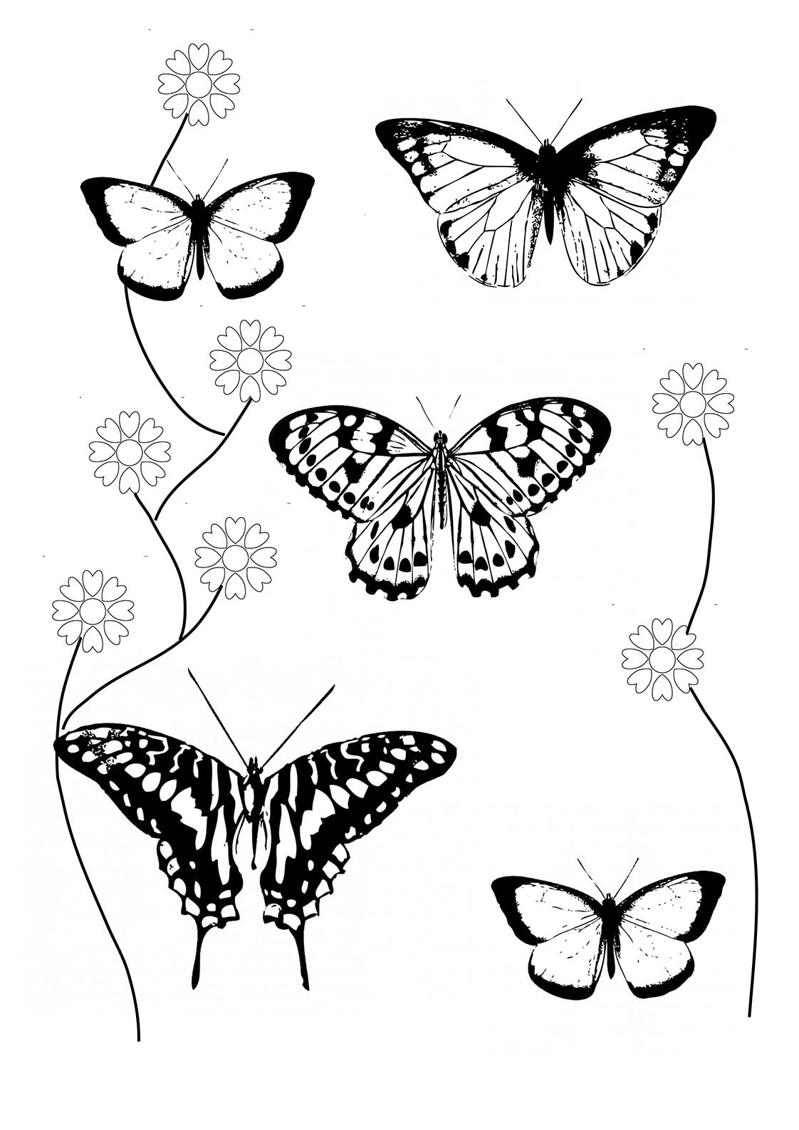 Get 85 Printable Flower Butterfly Coloring Pages Ideas 52