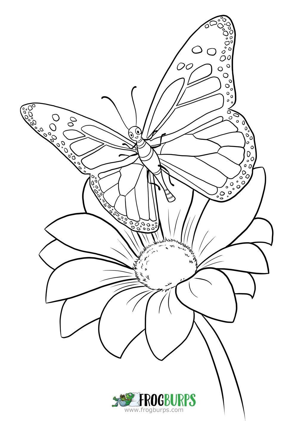 Get 85 Printable Flower Butterfly Coloring Pages Ideas 6