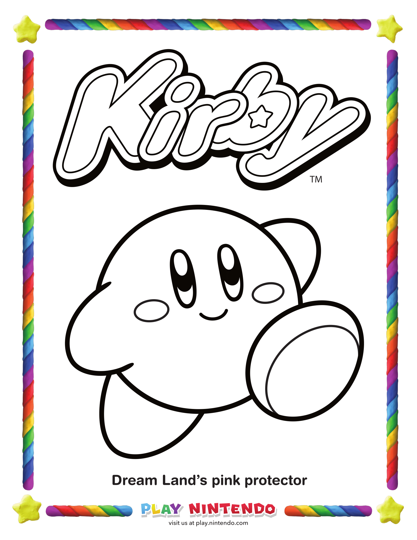 35 Printable Kirby Pictures To Color 25