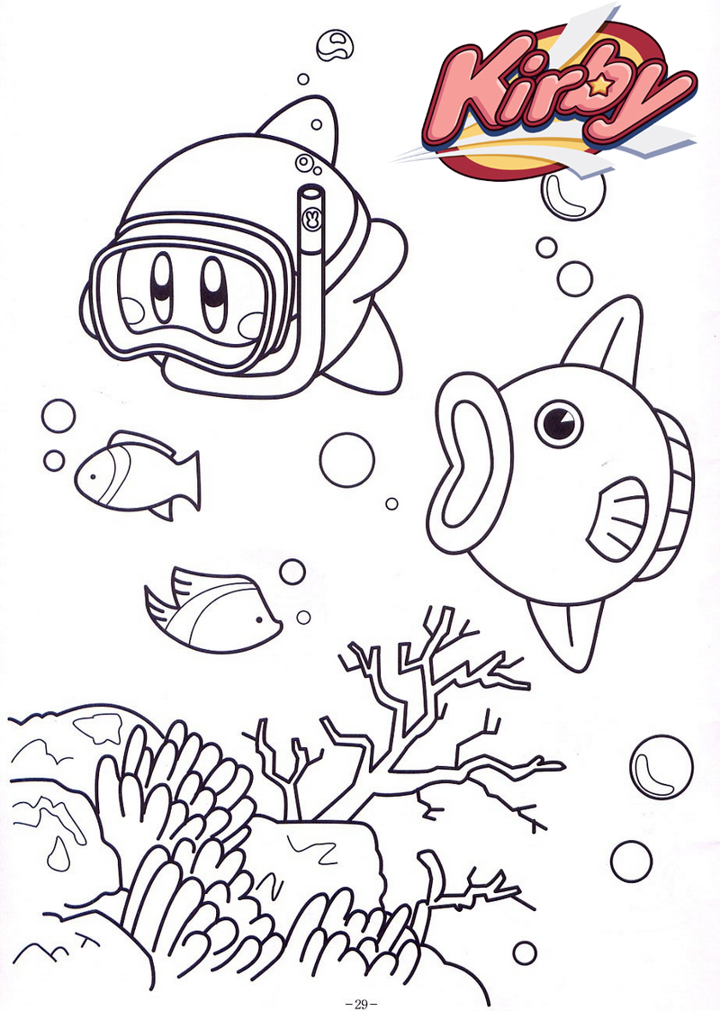 35 Printable Kirby Pictures To Color 27