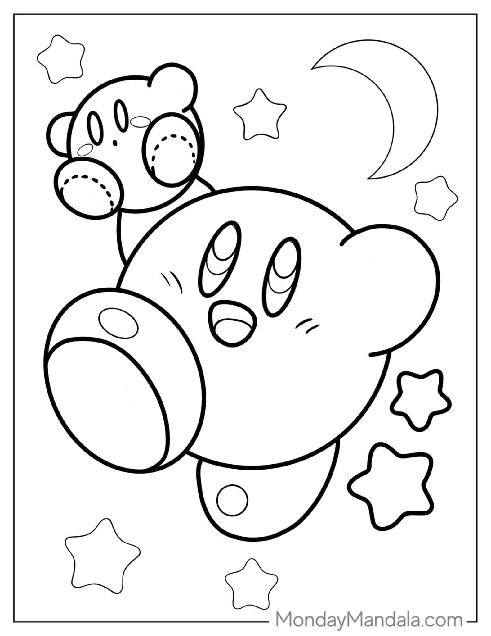 35 Printable Kirby Pictures To Color 29