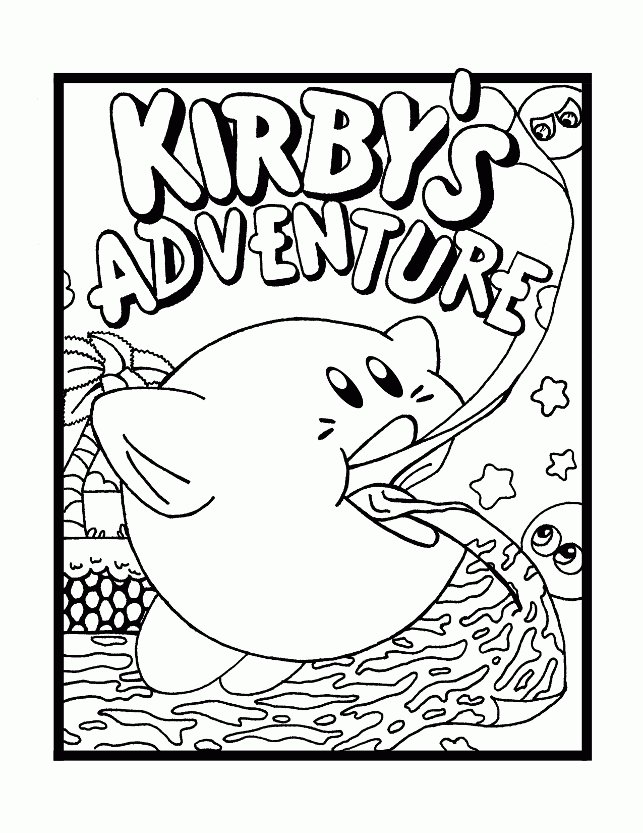 35 Printable Kirby Pictures To Color 32