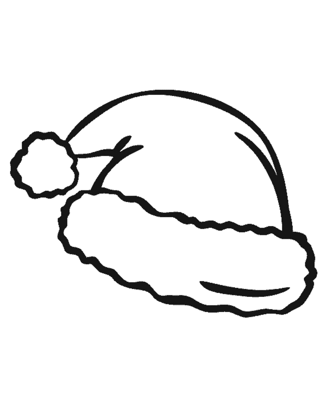 35 Printable Santa Hat Coloring Page 1