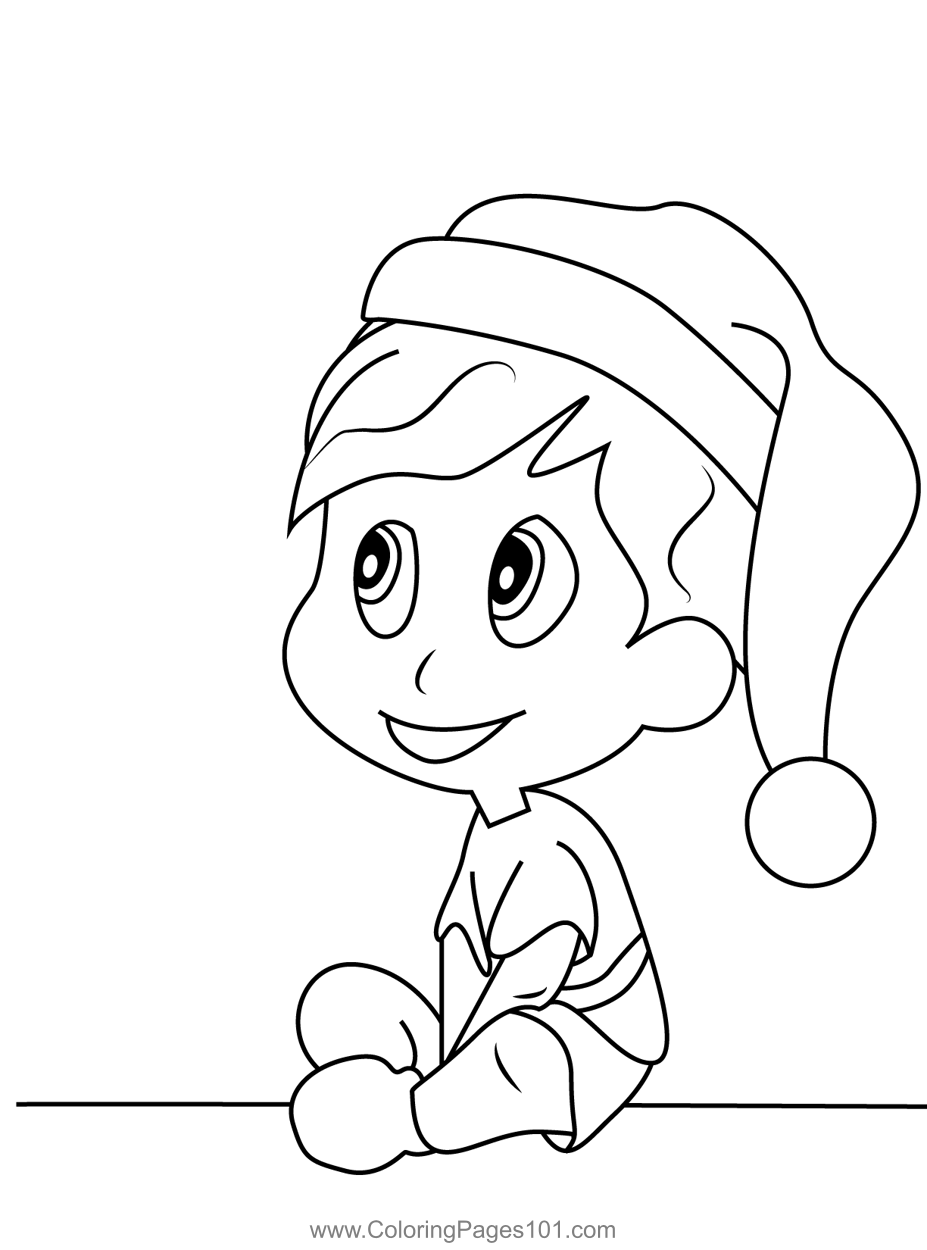 35 Printable Santa Hat Coloring Page 17