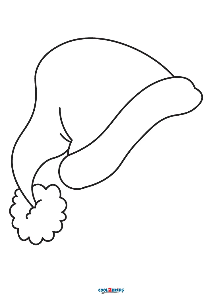 35 Printable Santa Hat Coloring Page 20