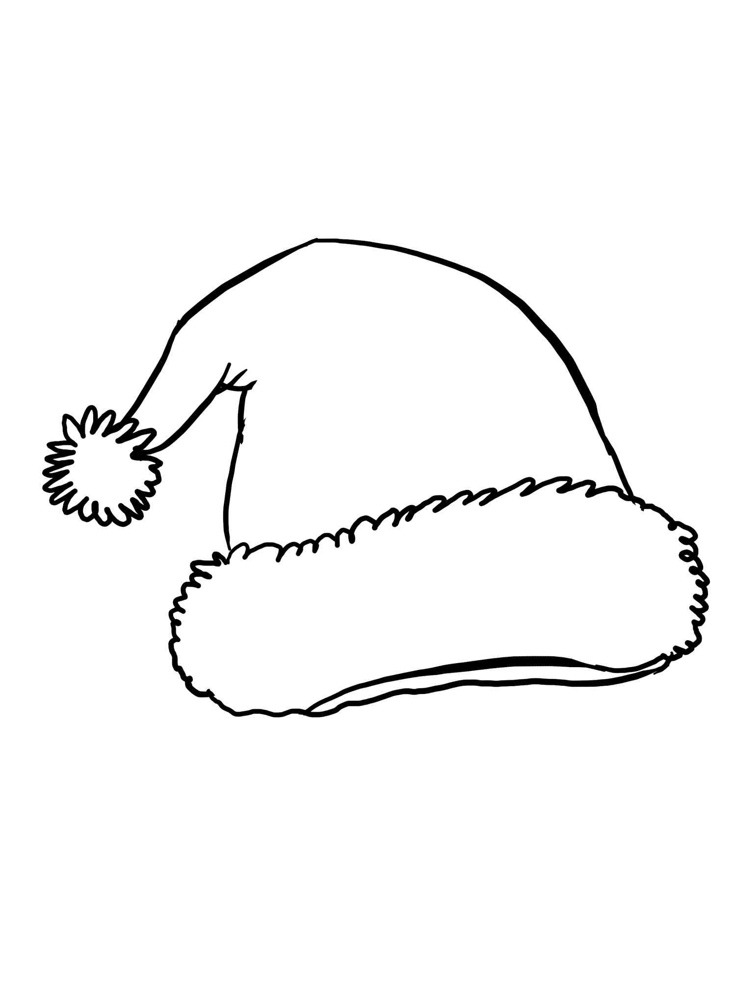 35 Printable Santa Hat Coloring Page 25