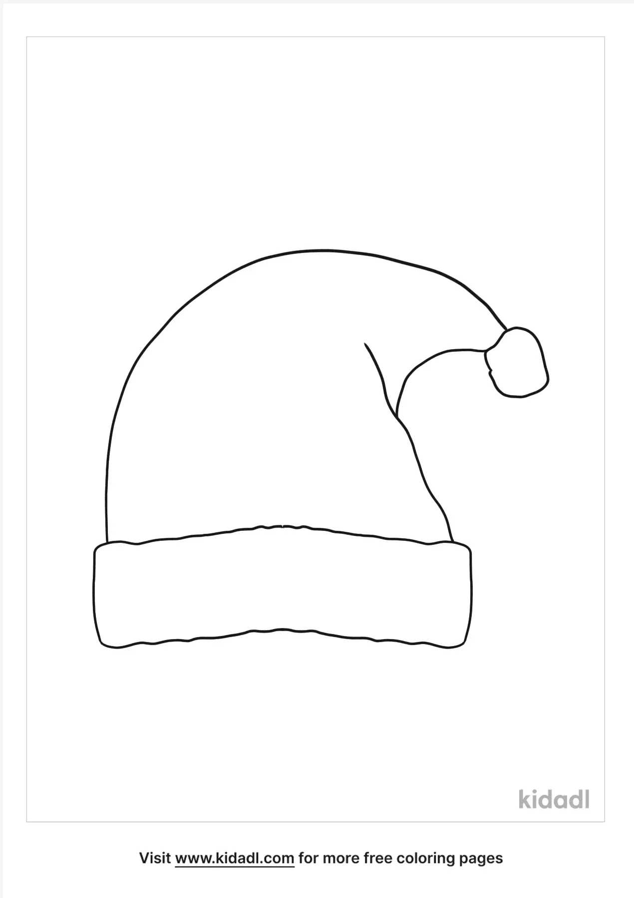 35 Printable Santa Hat Coloring Page 33