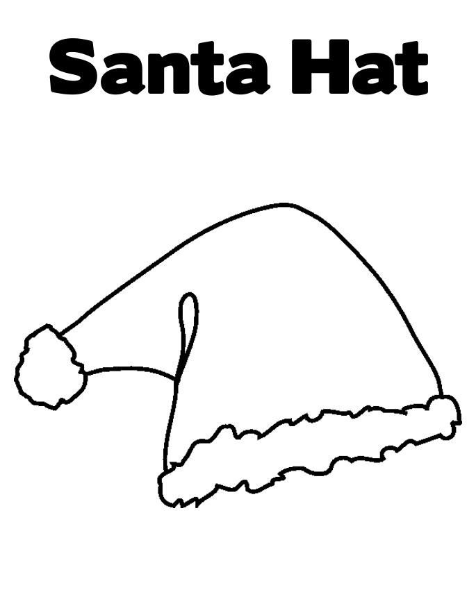 35 Printable Santa Hat Coloring Page 8