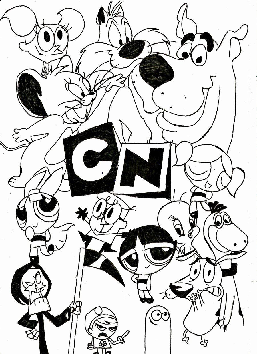 20 90S Cartoon Network Coloring Pages