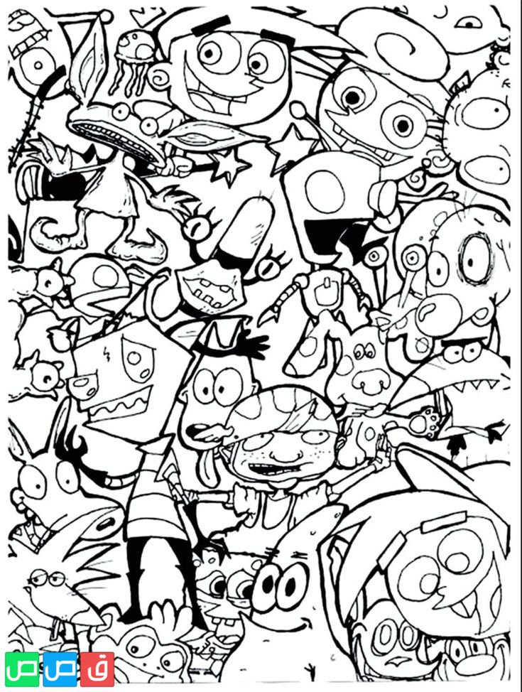 20 90S Cartoon Network Coloring Pages