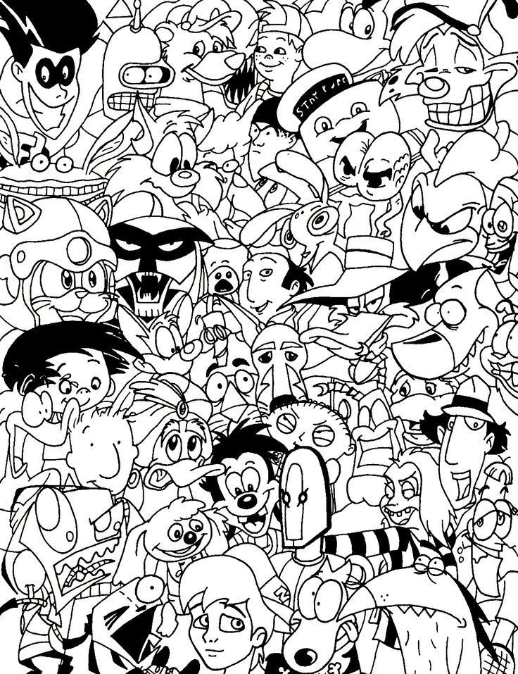 20 90S Cartoon Network Coloring Pages